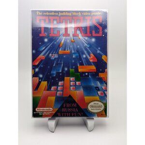 Tetris (Nintendo NES, 1985) CIB w/ Box, Cart, Sleeve, Manual ~ Tested & Works